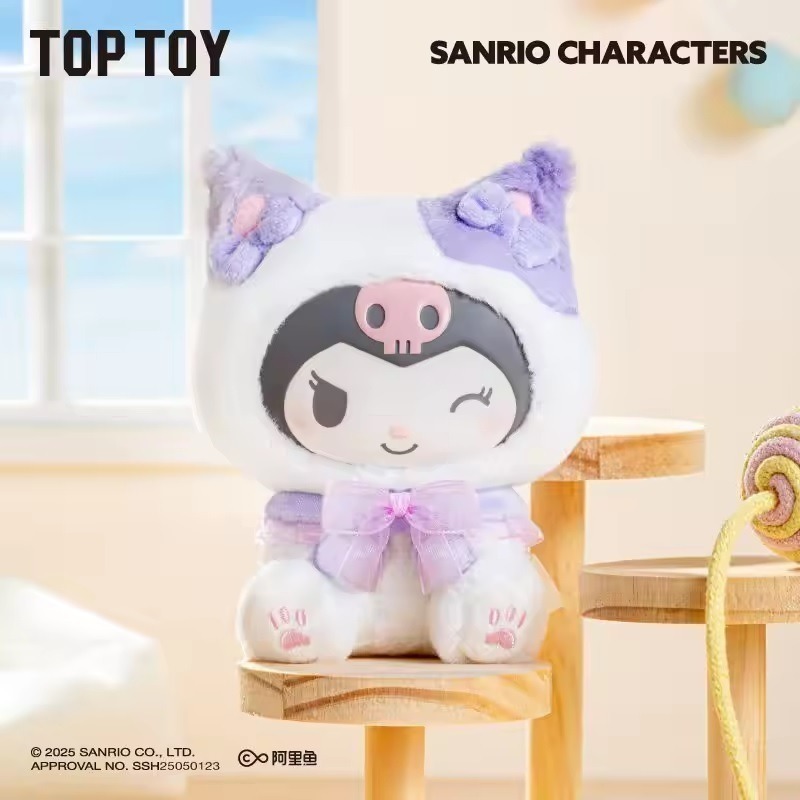 三麗鷗 逗逗小貓毛絨掛飾系列 正版 盲盒 盒玩 泡泡殿盲盒小舖 ☀現貨☀-細節圖6
