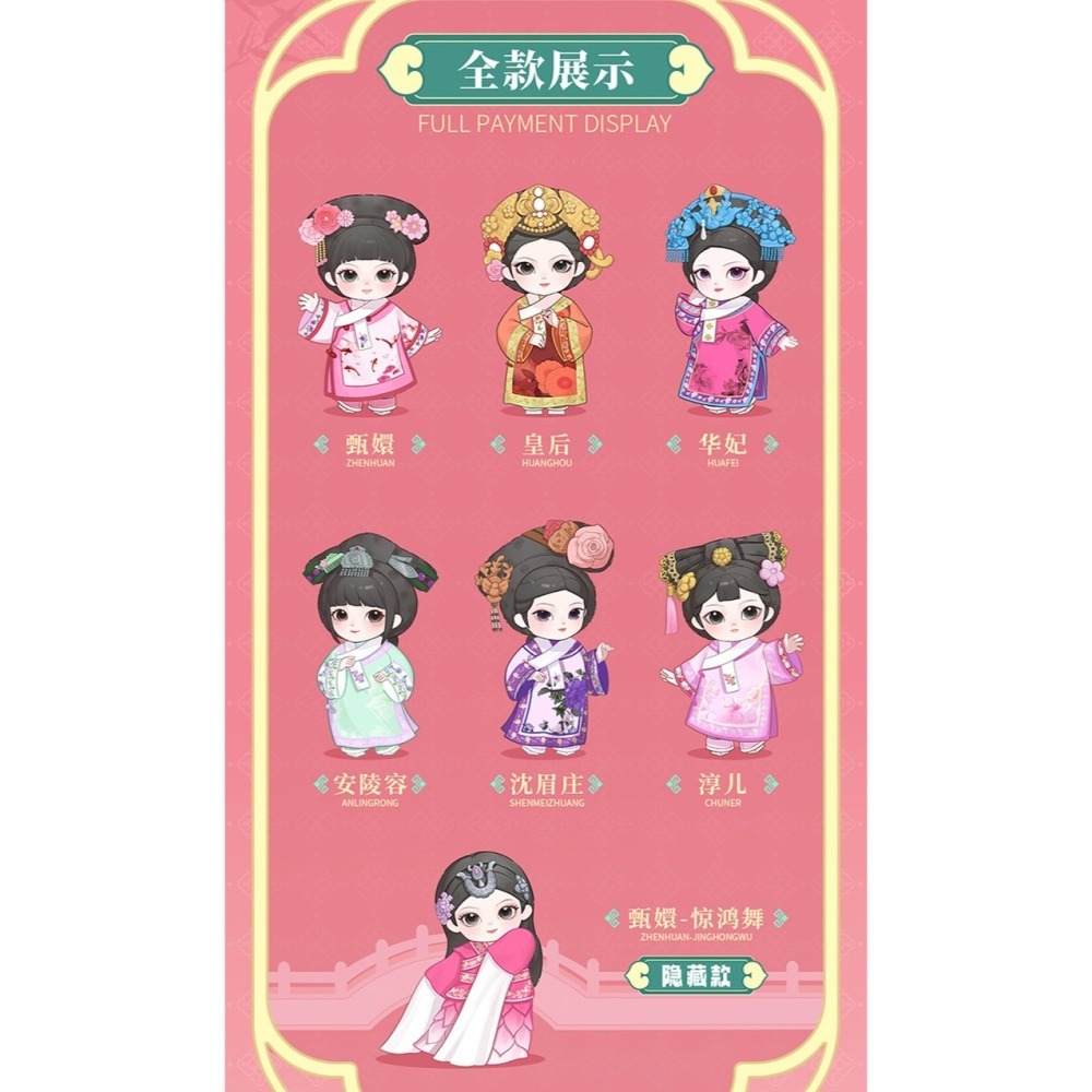 ZH甄嬛傳 搪膠毛絨系列 正版 盲盒 盒玩 泡泡殿盲盒小舖 ☀現貨☀-細節圖9
