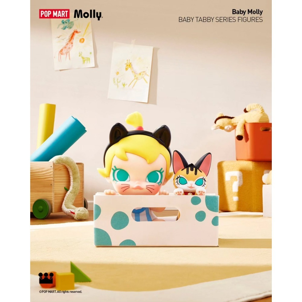 POP MART BABY MOLLY 喵趣橫生系列 正版 盲盒 盒玩 泡泡殿盲盒小舖 ☀現貨☀-細節圖2