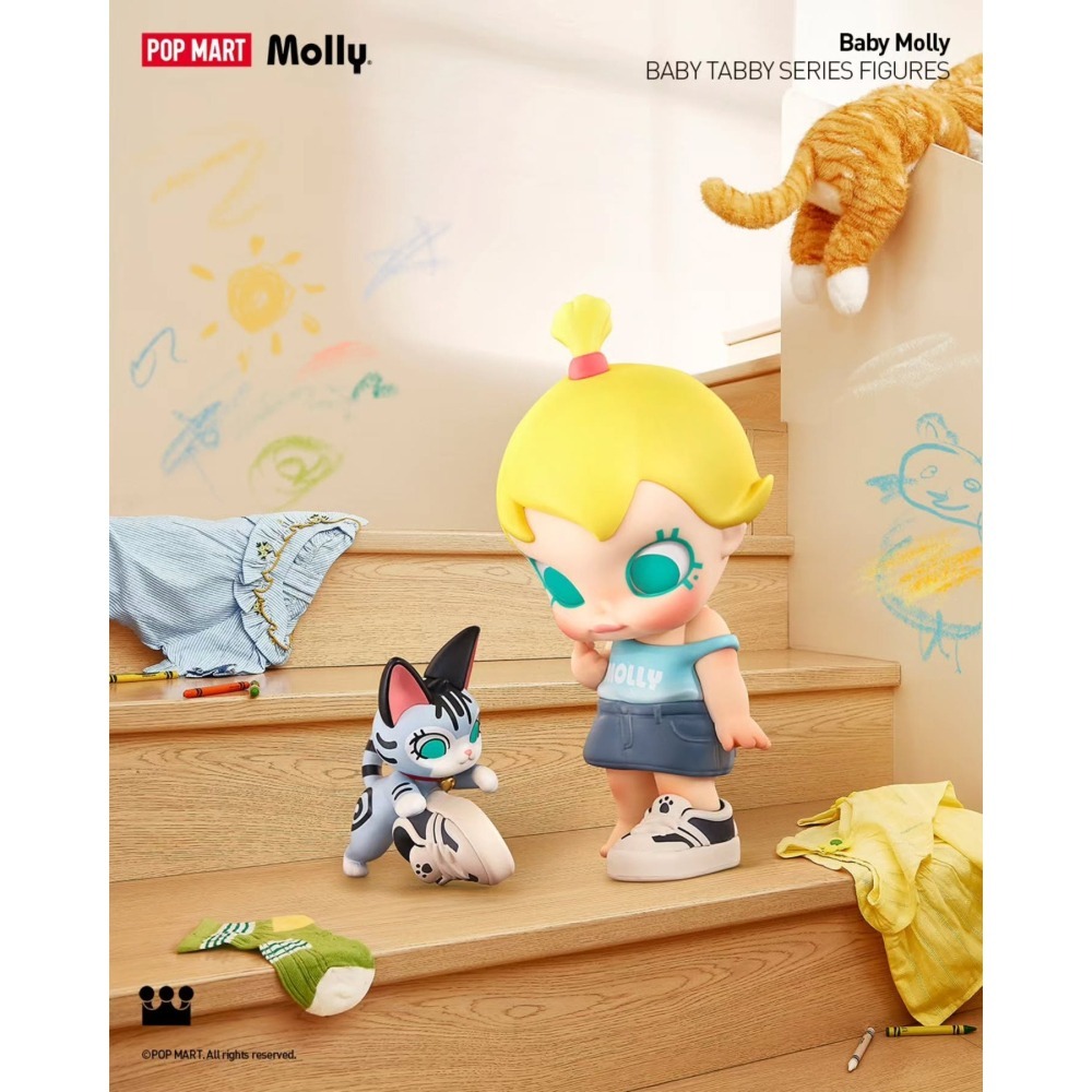 POP MART BABY MOLLY 喵趣橫生系列 正版 盲盒 盒玩 泡泡殿盲盒小舖 ☀現貨☀-細節圖5