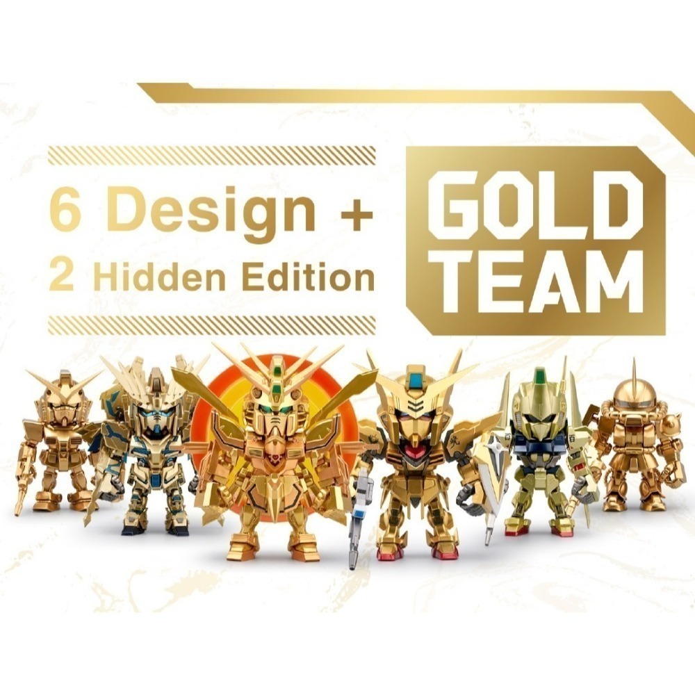 QMSV MINI 鋼彈豪華金色戰隊系列 正版 盲盒 盒玩 泡泡殿盲盒小舖 ☀現貨☀-細節圖9