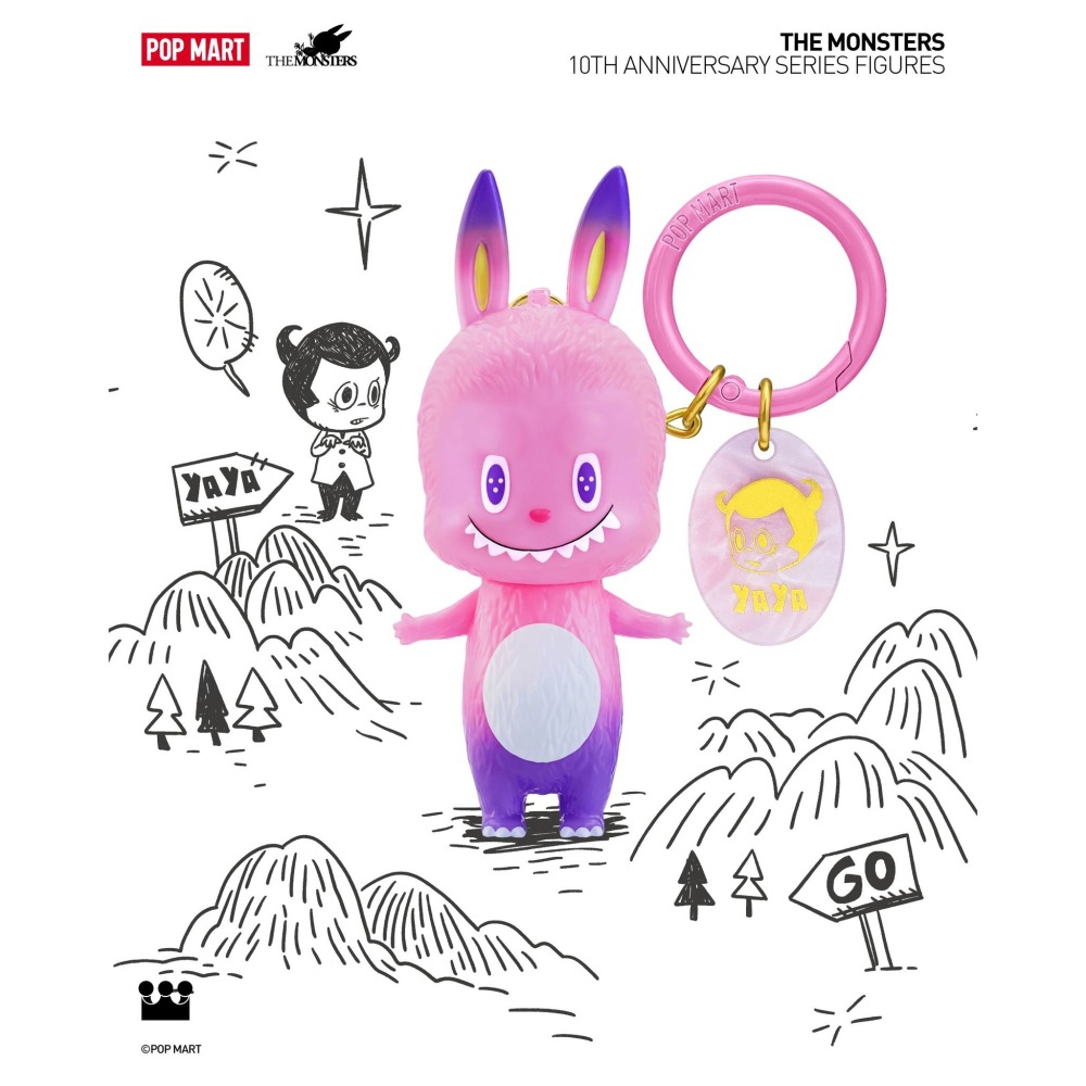 POP MART LABUBU十周年 鑰匙圈系列 正版 盲盒 盒玩 泡泡殿盲盒小舖 ☀現貨☀-細節圖4