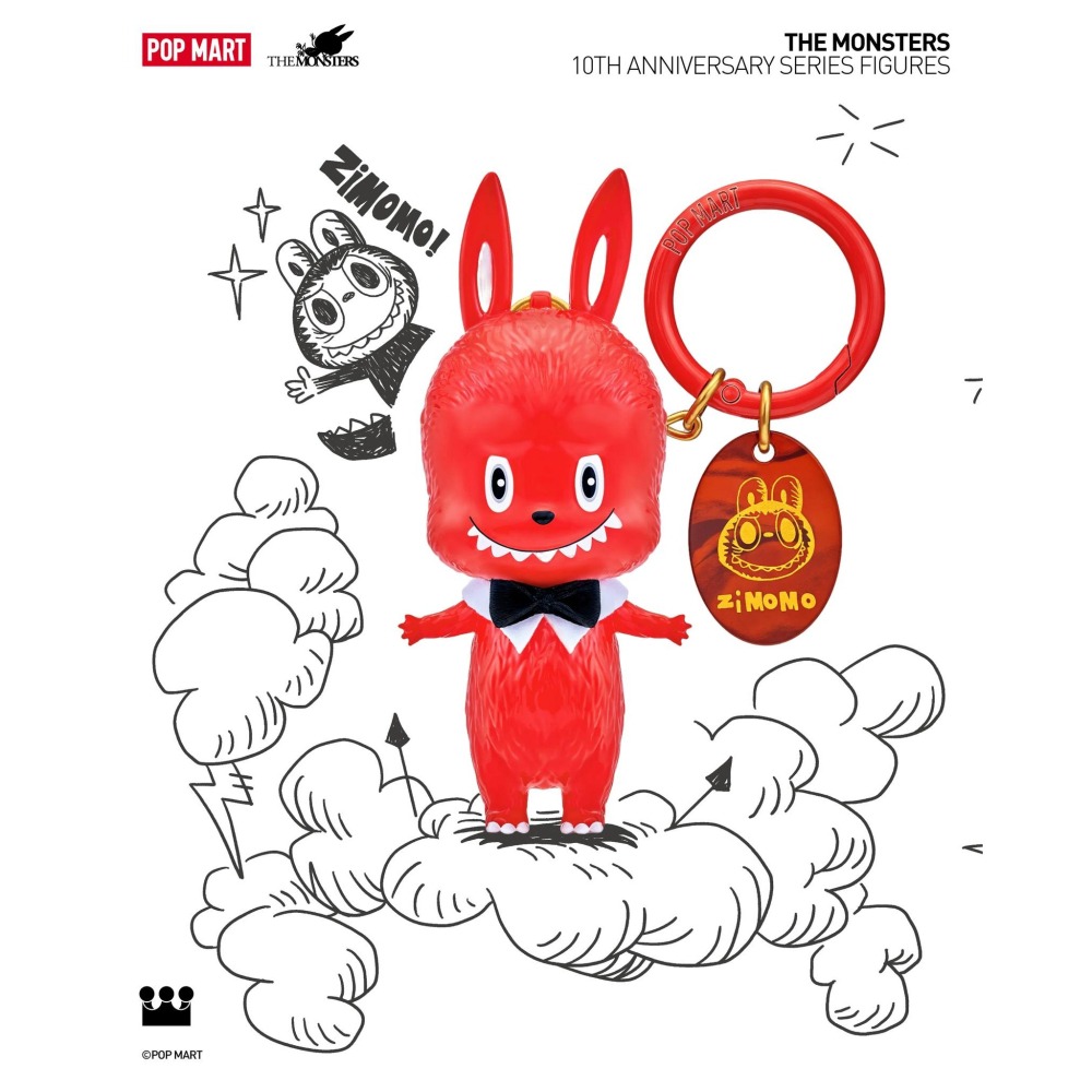 POP MART LABUBU十周年 鑰匙圈系列 正版 盲盒 盒玩 泡泡殿盲盒小舖 ☀現貨☀-細節圖9