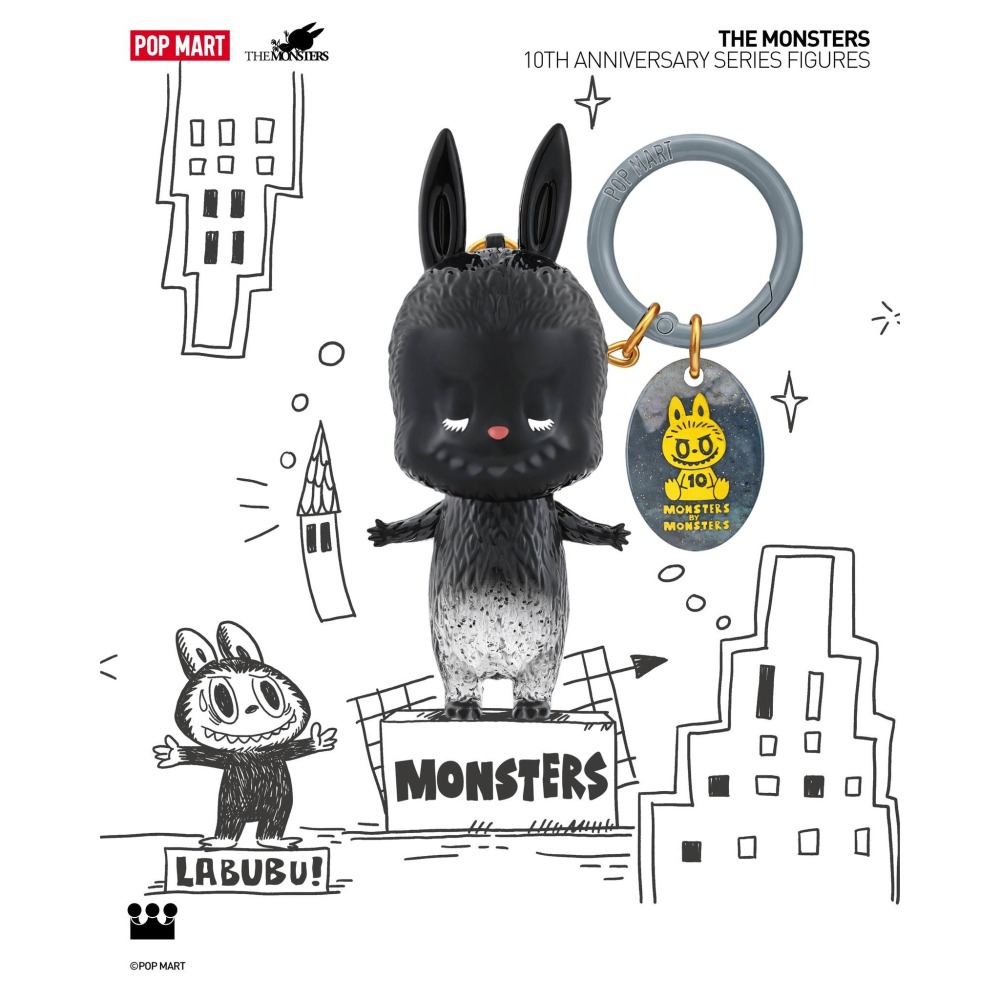 POP MART LABUBU十周年 鑰匙圈系列 正版 盲盒 盒玩 泡泡殿盲盒小舖 ☀現貨☀-細節圖10