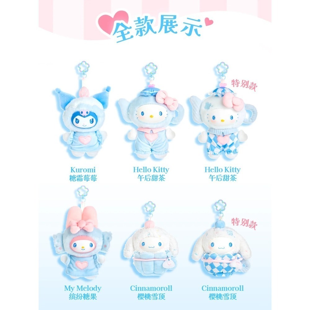 三麗鷗 悸動之藍毛絨捏捏樂系列 正版 盲盒 盒玩 泡泡殿盲盒小舖 ☀現貨☀-細節圖8