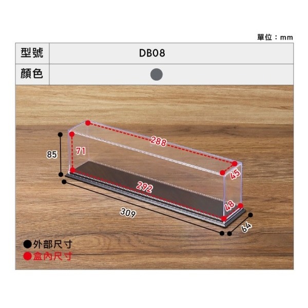 KEYWAY聯府 公仔陳列盒 收納盒 展示盒 泡泡殿盲盒小舖 ☀現貨☀-規格圖7