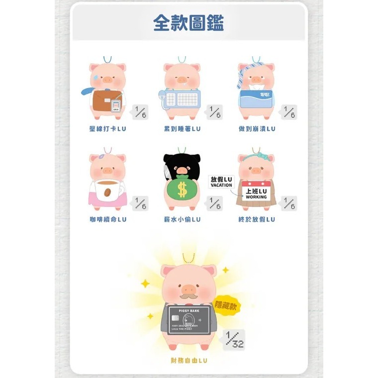 LULU豬 上班豬事多 我的上班伙伴 毛絨屏幕吊飾系列 正版 盲盒 盒玩 泡泡殿盲盒小舖 ☀現貨☀-細節圖11