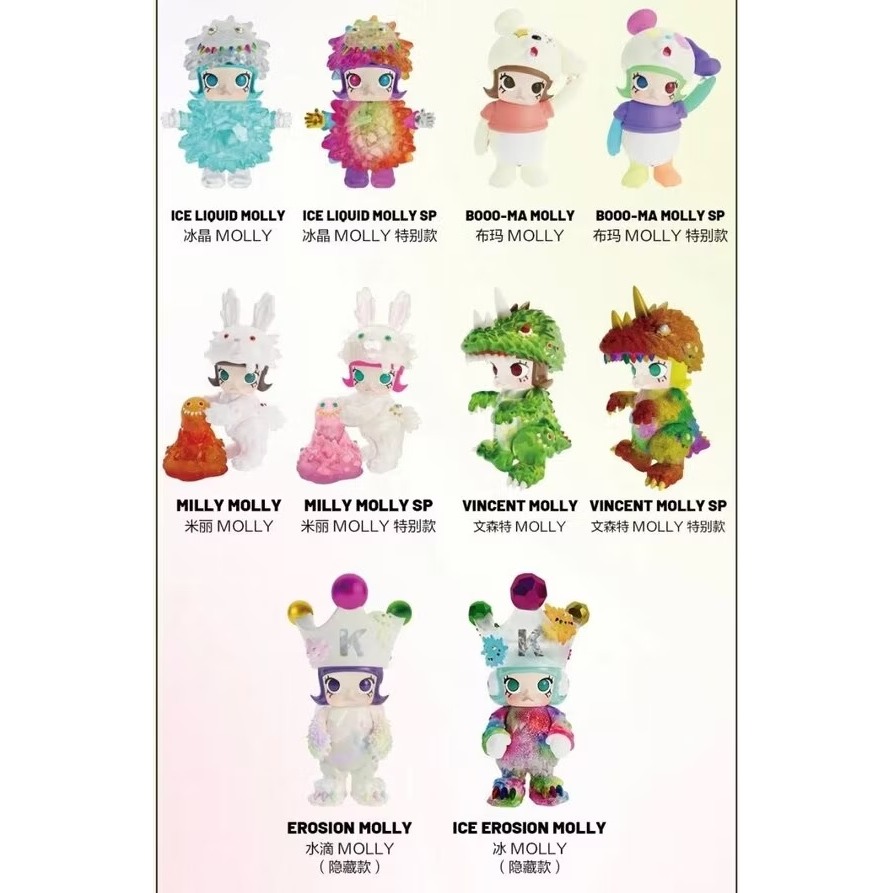 POP MART MOLLY X INSTINCTOY 娃娃裝侵蝕系列 正版 盲盒 盒玩 泡泡殿盲盒小舖 ☀現貨☀-細節圖11