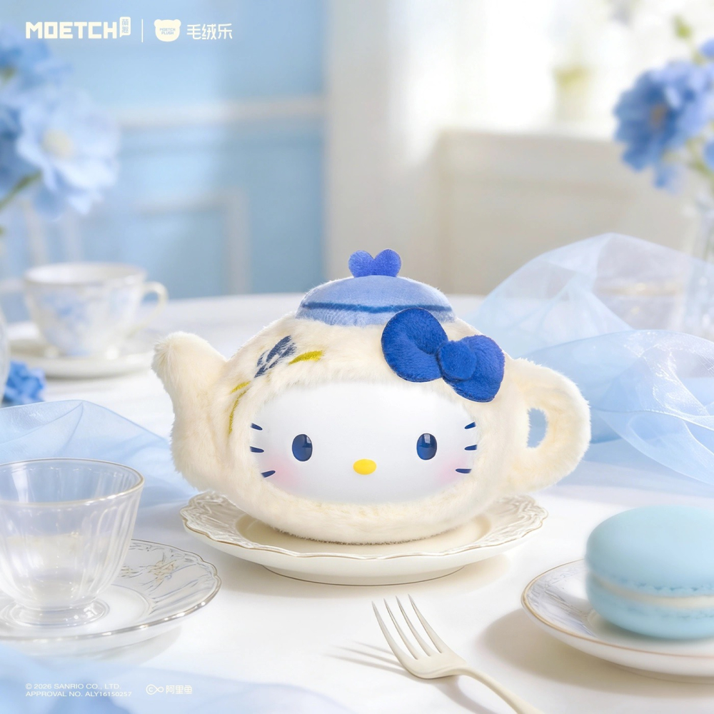 三麗鷗 凱蒂貓 Hello Kitty 花浮茶間毛絨捏捏樂MINI系列 正版 盲盒 盒玩 泡泡殿盲盒小舖 ☀現貨☀-細節圖2