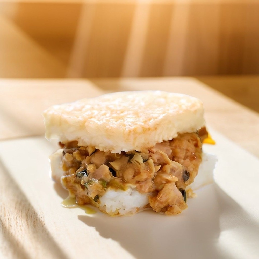 蛋就醬 | 私廚料理米漢堡【1入】（請備註口味）