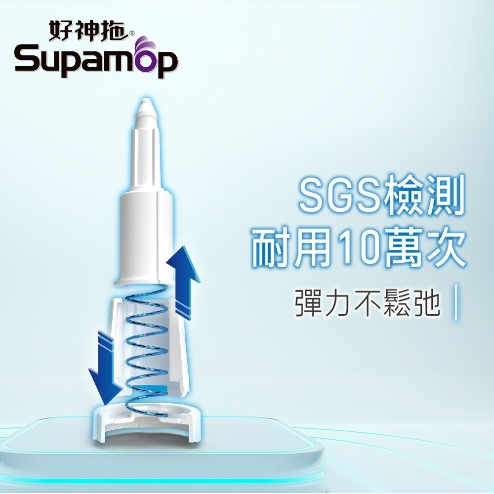 【現貨免運】好神拖 省力雙渦輪拖把組 (共1拖1桶1布)-細節圖4