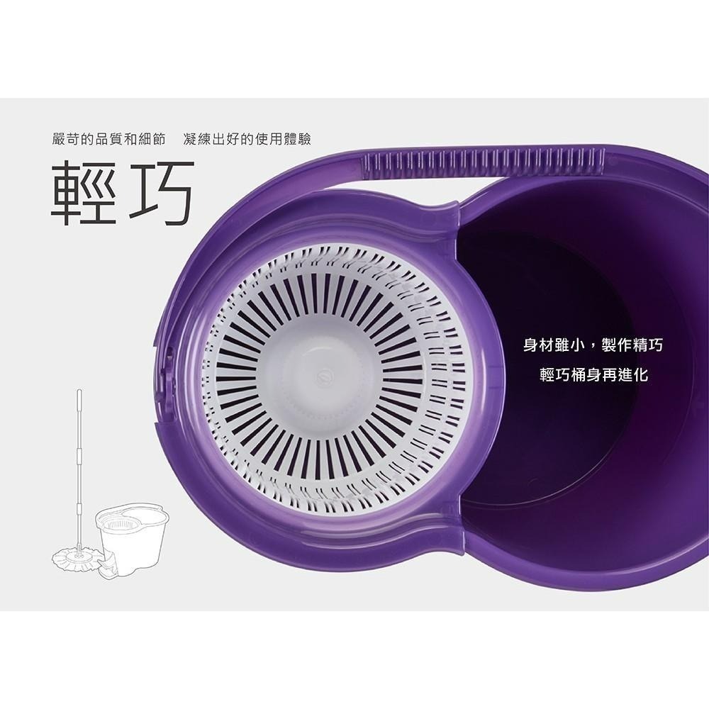 好神拖 腳踩旋轉拖把組 (1拖1桶1布)-細節圖5