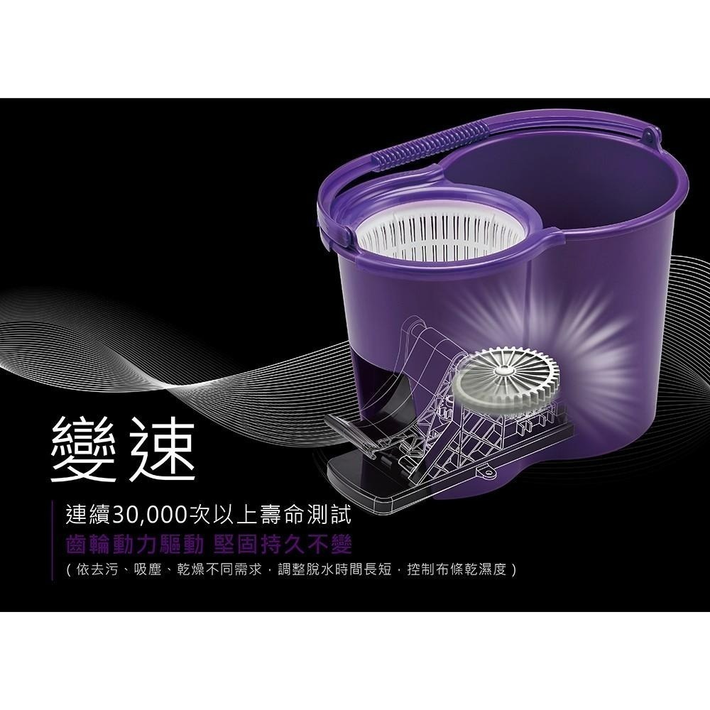 好神拖 腳踩旋轉拖把組 (1拖1桶1布)-細節圖7