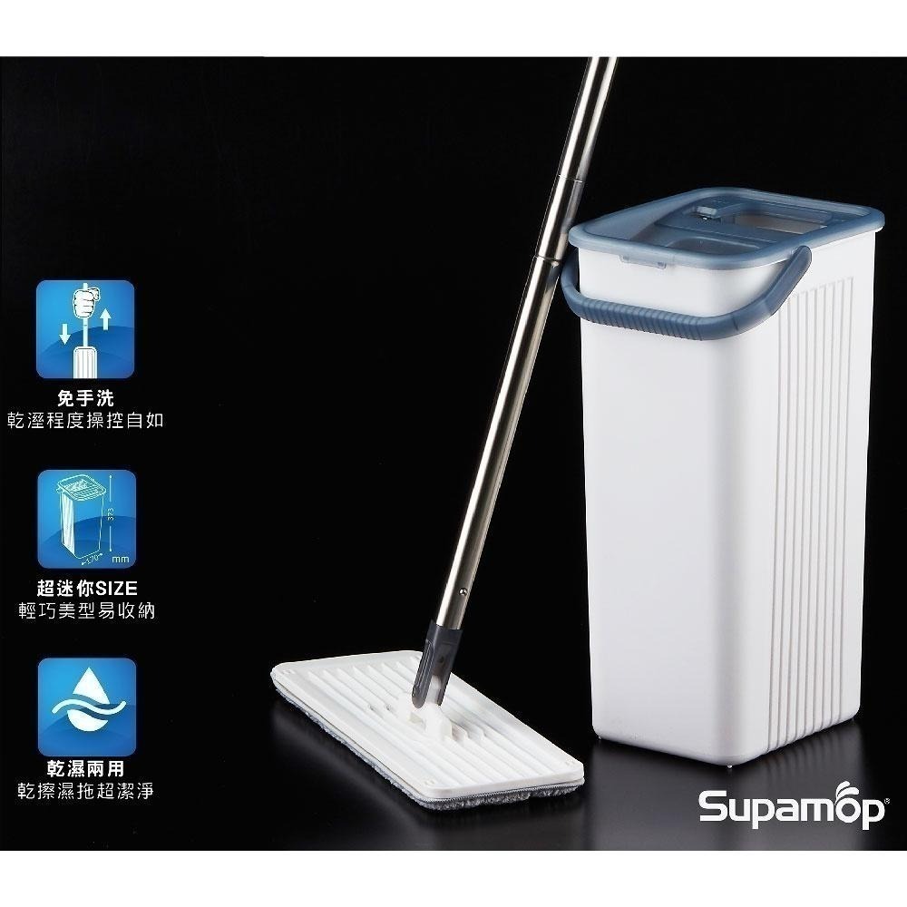 好神拖 輕清拖乾濕兩用刮水平板拖把組(贈魔絲布)-細節圖2