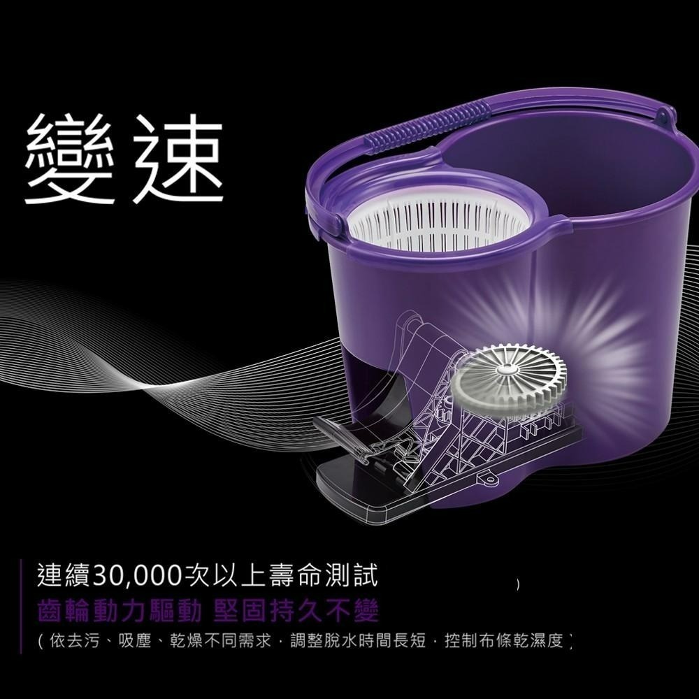 好神拖 經典系列 輕巧腳踩旋轉拖把 組 (1桶1拖2布)-細節圖8