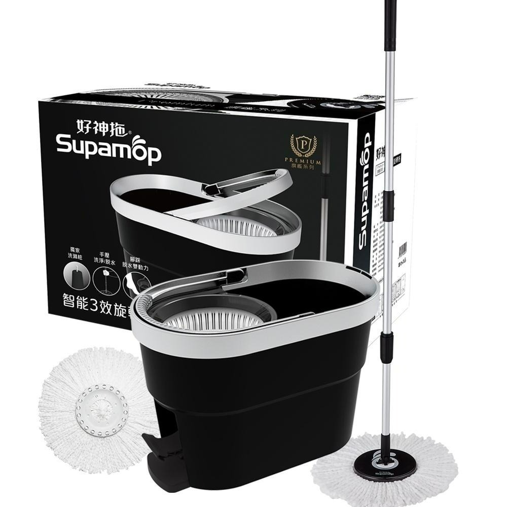 好神拖 旗艦系列 智能三效旋轉拖把組 (1桶1拖2布)-細節圖2