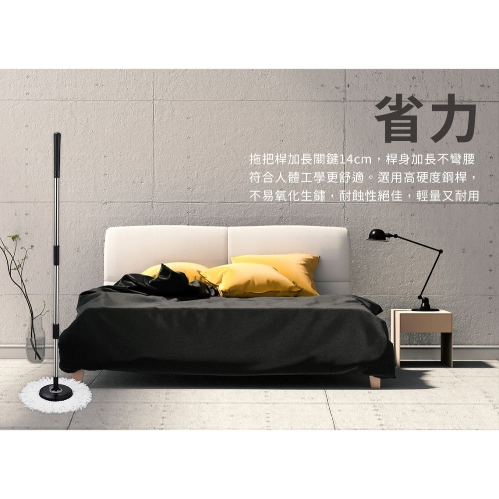 【現貨免運】好神拖 旗艦系列 智能三效旋轉拖把組 (1桶1拖2布)-細節圖6