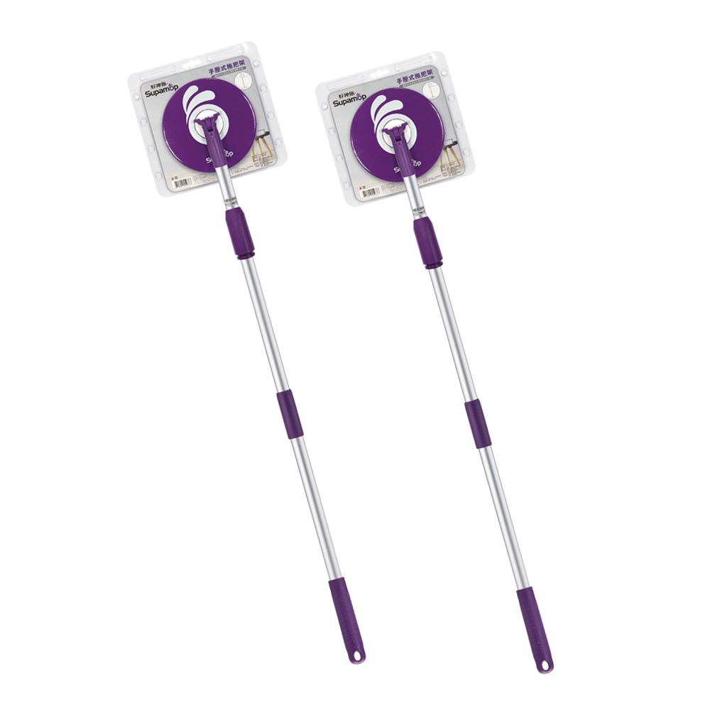 好神拖手壓式拖把架(附1布)-2入-細節圖2