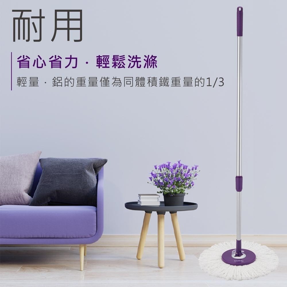 好神拖手壓式拖把架(附1布)-2入-細節圖4