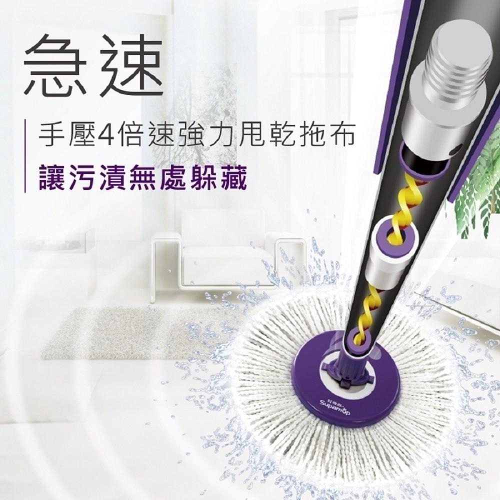 好神拖手壓式拖把架(附1布)-2入-細節圖5