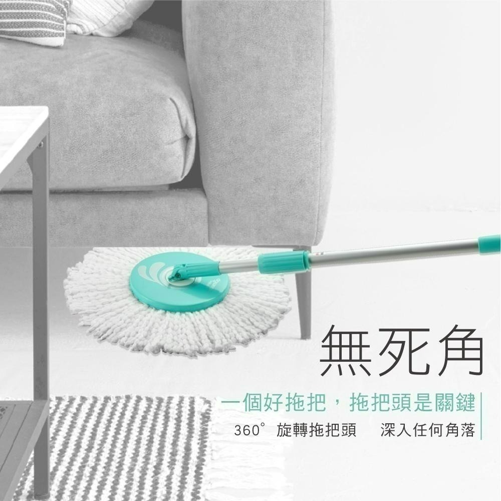 【現貨免運】好神拖 美型系列獨立籃旋轉拖把組 (1桶1拖2布)-細節圖5