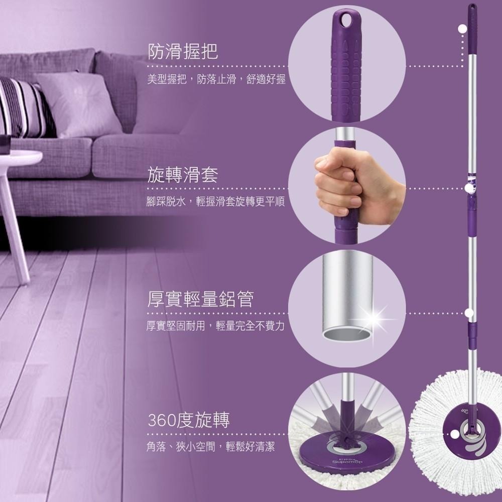 好神拖 經典系列( 腳踩 ) 拖把架 + 布盤 ( 極細緻 / 超吸水 / 抗油汙 / 除毛塵 布盤)-細節圖8