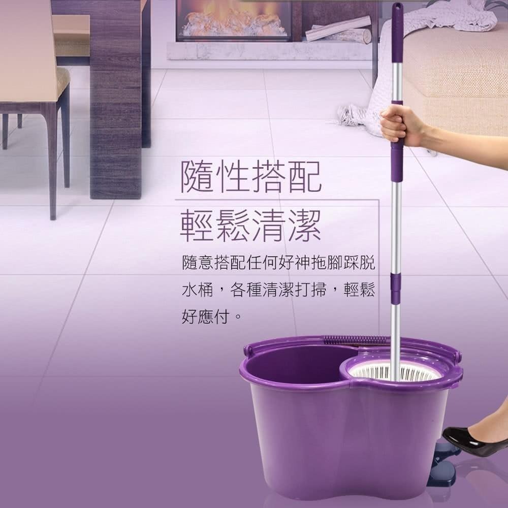 好神拖 經典手壓拖把架 + 布盤（極細緻 /超吸水 / 抗油汙 / 除毛塵 布盤）-細節圖4
