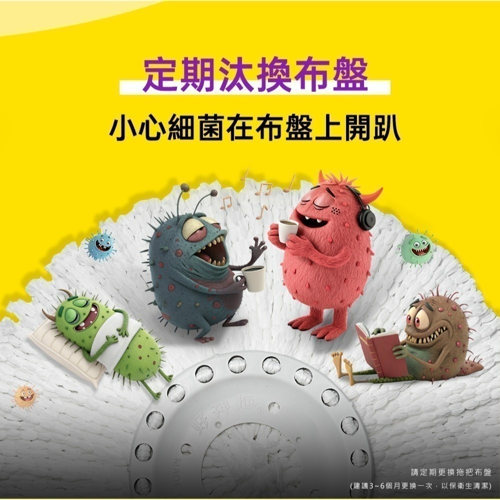【現貨免運】好神拖 L740 商用手壓旋轉拖把組(1桶1拖2布1 手推車 )-細節圖6