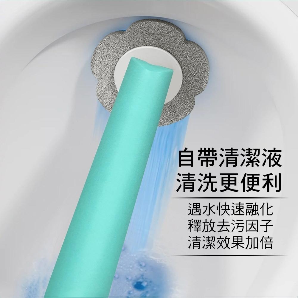 家簡塵除 潔淨拋棄式馬桶刷(1桿1座14片拋棄式替換刷頭)-細節圖5