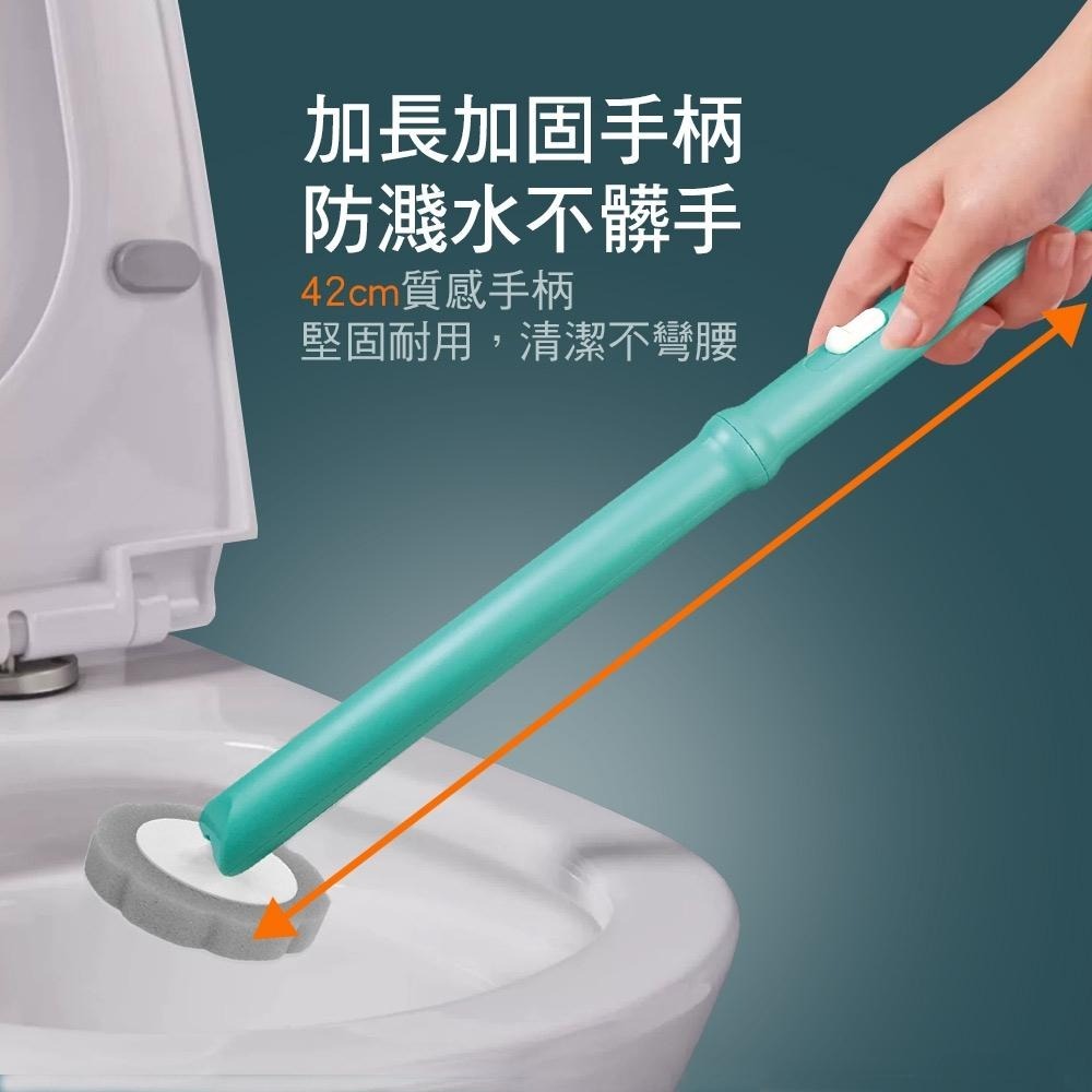 家簡塵除 潔淨拋棄式馬桶刷(1桿1座14片拋棄式替換刷頭)-細節圖8