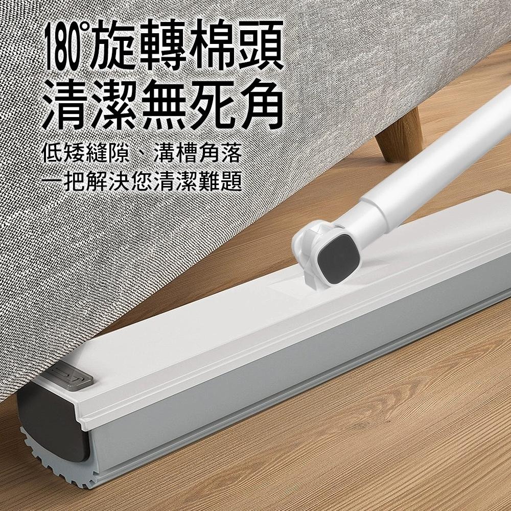 家簡塵除 雙淨拖膠棉拖把 組 (1拖1桶1替換頭)-細節圖6