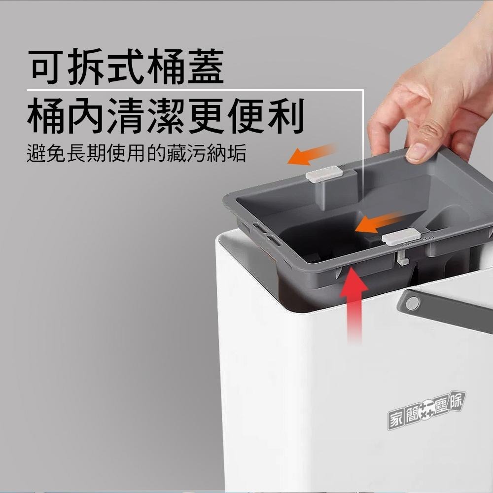 家簡塵除 雙淨拖膠棉拖把 組 (1拖1桶1替換頭)-細節圖9