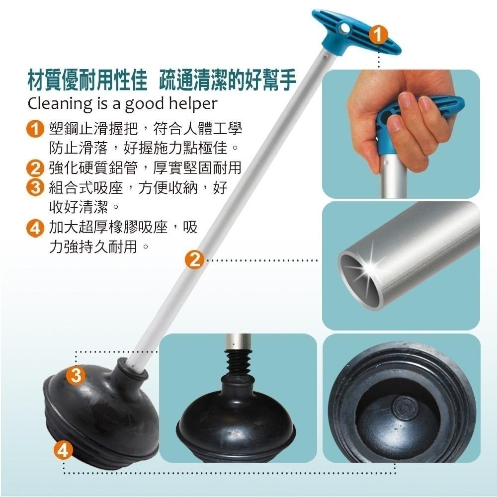【現貨】家簡塵除 馬桶疏通器 通馬桶 馬桶阻塞 通便器 馬桶吸把-細節圖3