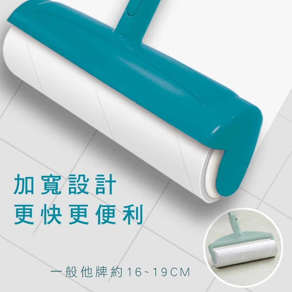 家簡塵除  超大地板黏塵拖補充包3捲入23.5cm(隨手黏/地板黏把)-細節圖4