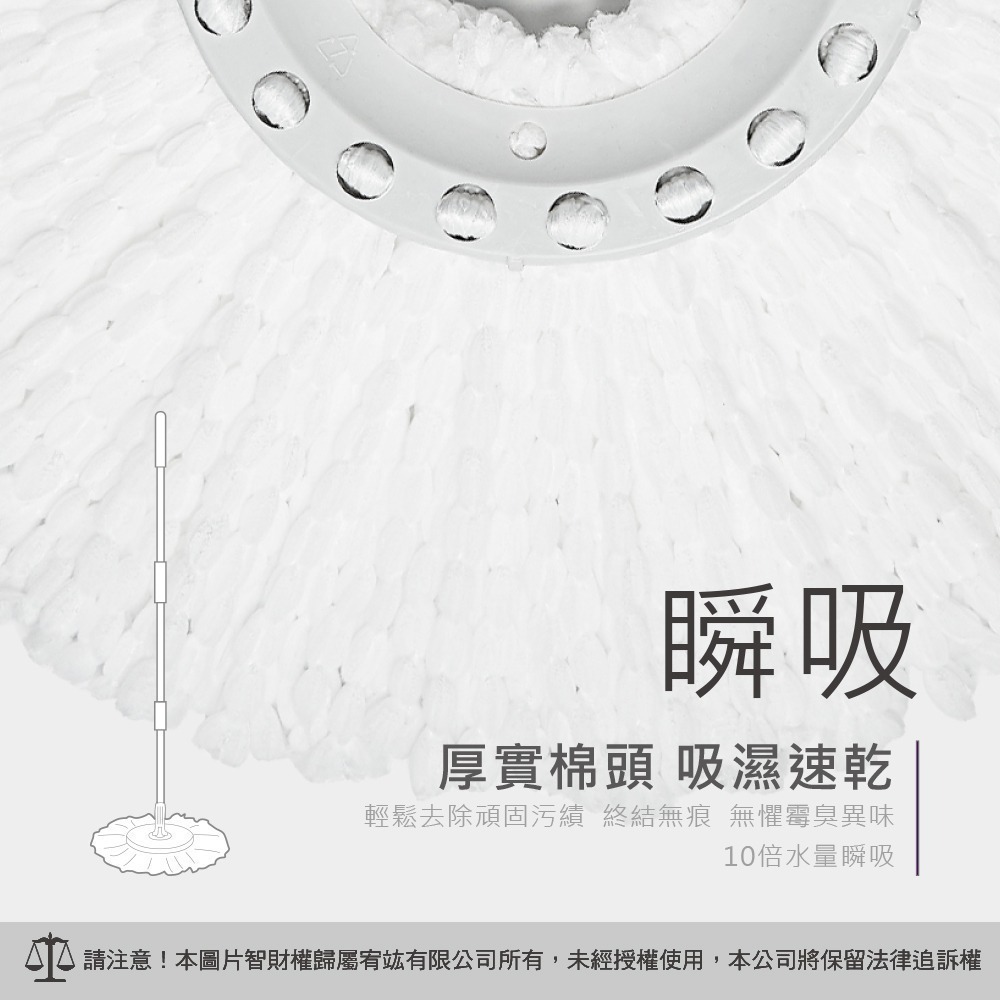 好神拖 超潔淨布盤禮包4入組-超吸水-細節圖4