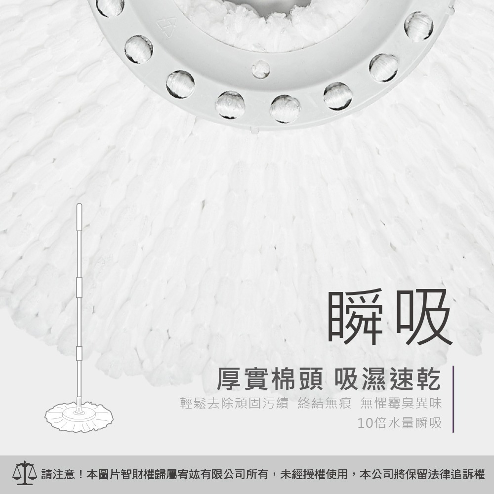 好神拖 超潔淨布盤禮包4入組-超吸水-細節圖4