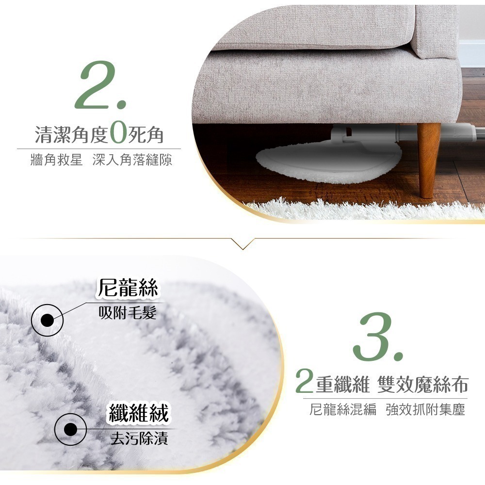 好神拖 2026神馬都好拖 極淨拖淨汙分離平板拖把組 加贈1布(共1拖1桶2布)-細節圖7