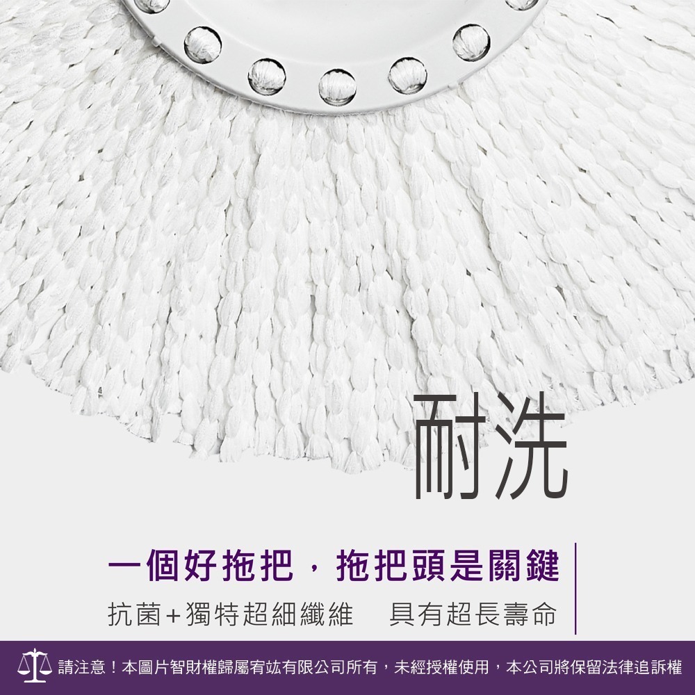 好神拖 輕巧手壓拖把組(1拖1桶2布)+贈竹木擴香-細節圖11