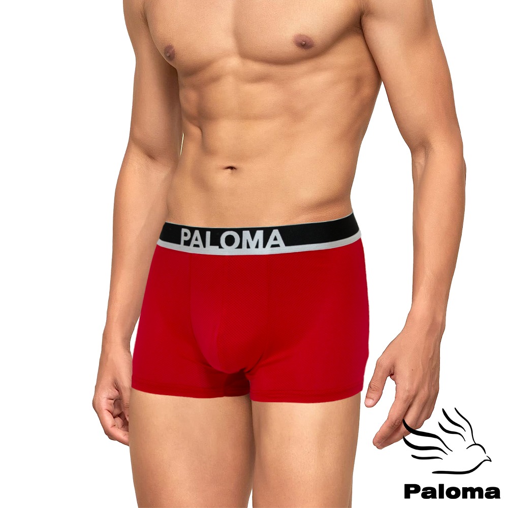 【Paloma】涼感網眼平口褲 男內褲 四角褲 內褲 涼感內褲 冰絲內褲-規格圖10