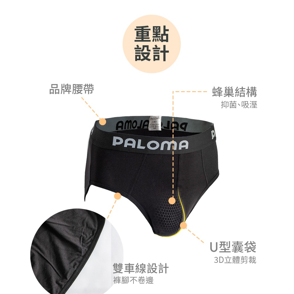 【Paloma】石墨烯抑菌三角褲 男內褲 內褲 抗菌內褲-細節圖3