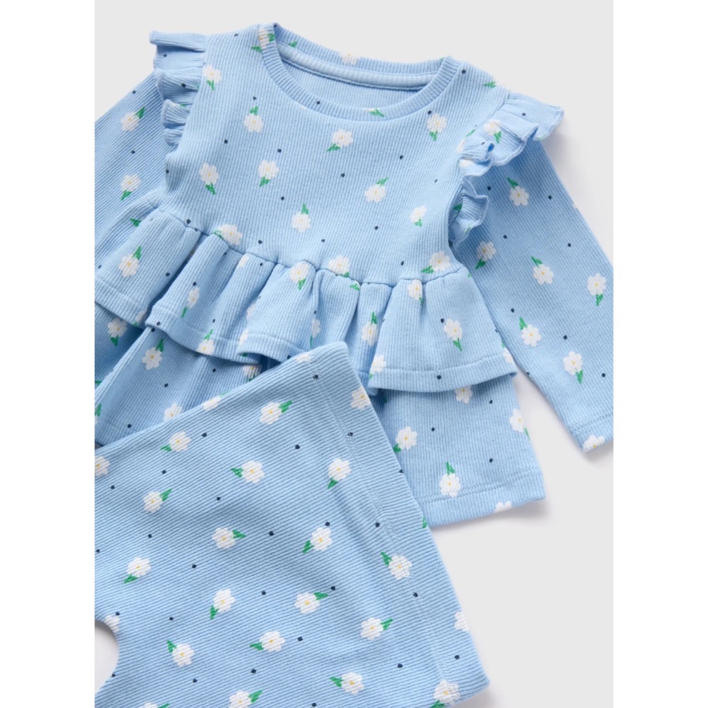 現貨🚛86-92cm)Matalan飛袖層次上衣寶寶套裝-細節圖2