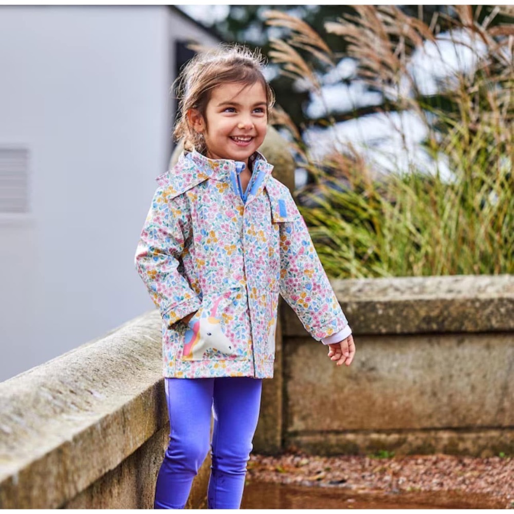 現貨在台🚛98cm英國🇬🇧Jojomamanbebe女童2-3y防水內磨毛外套-細節圖3