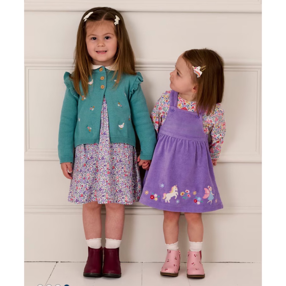 現貨🚚104cm 英國🛫Jojomamanbebe彼得領小花長洋裝-細節圖2