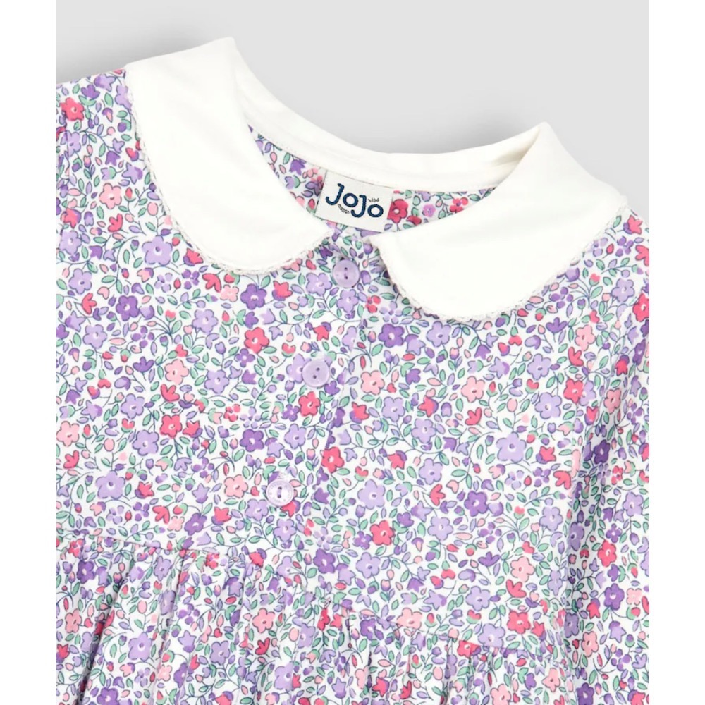 現貨🚚104cm 英國🛫Jojomamanbebe彼得領小花長洋裝-細節圖3