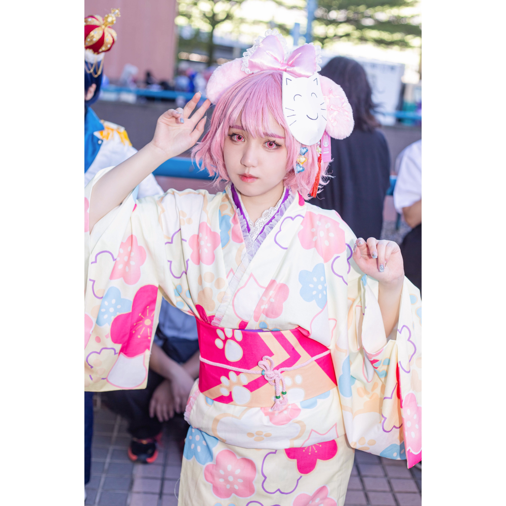 nqrse nruse 成瀨 なるせ 大妖怪 cos cosplay 浴衣 和服 角色扮演 二手-細節圖3