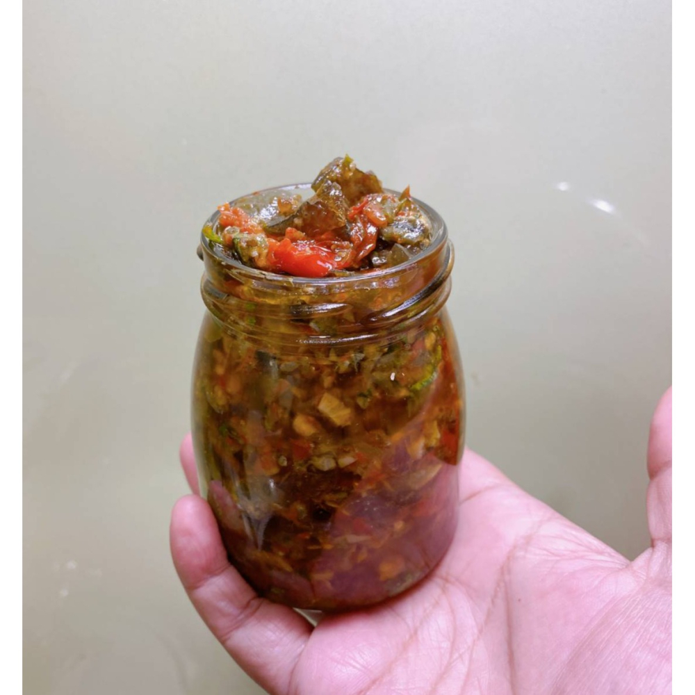 剁椒香菜皮蛋醬-細節圖3