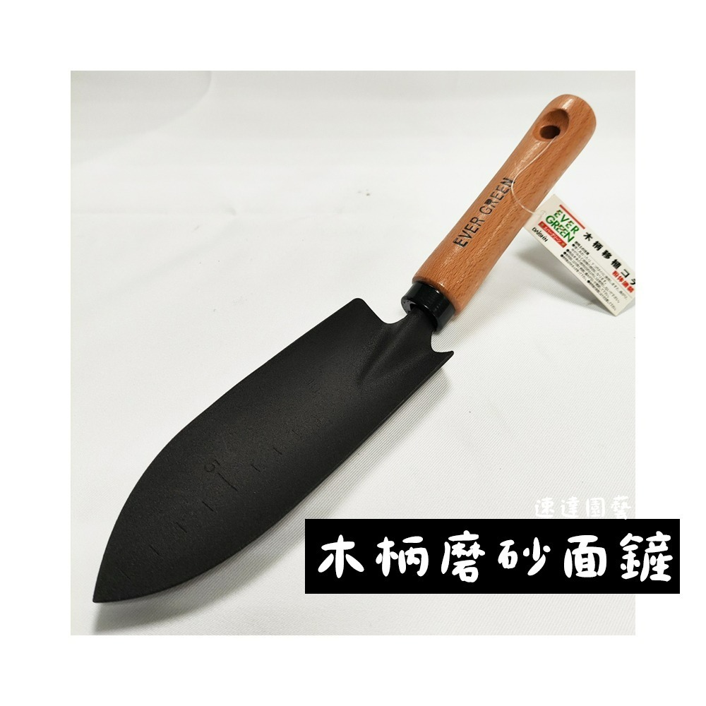 速達園藝 299全館免運 木柄鏟  翠筠 雙色烤漆 大鏟 小鏟 三爪 換盆 移植 菜園 戲水 玩沙-規格圖3