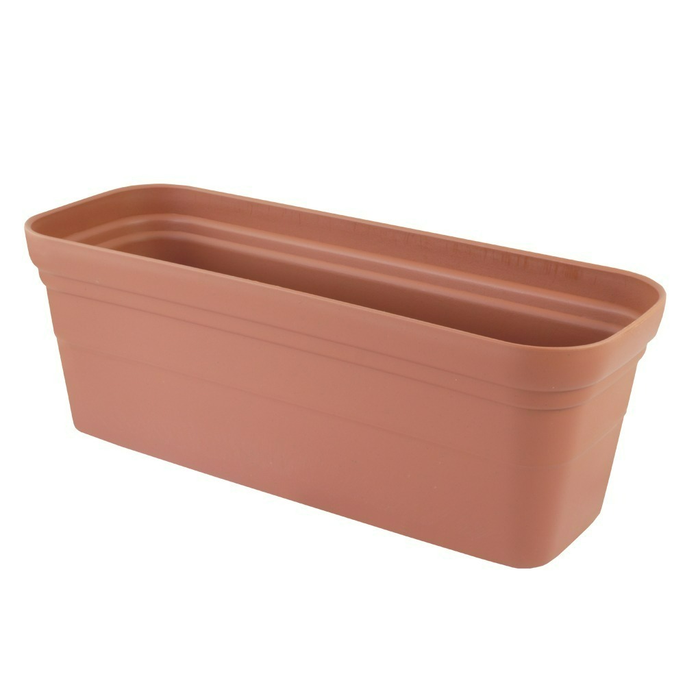 速達園藝 299全館免運 彩陶花槽 長形花槽 附底網 水盤 底盤 底皿 方盆 長盆 菜槽 長槽 花槽-規格圖3