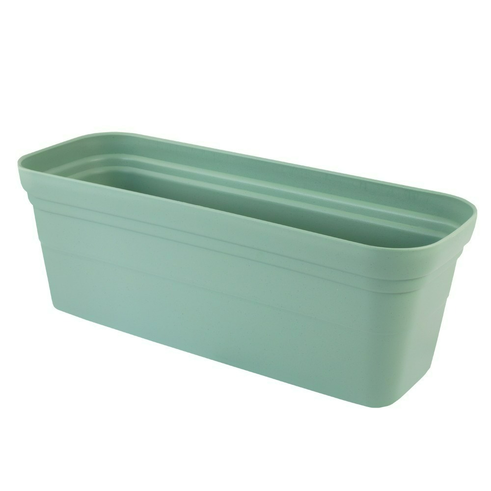 速達園藝 299全館免運 彩陶花槽 長形花槽 附底網 水盤 底盤 底皿 方盆 長盆 菜槽 長槽 花槽-規格圖3