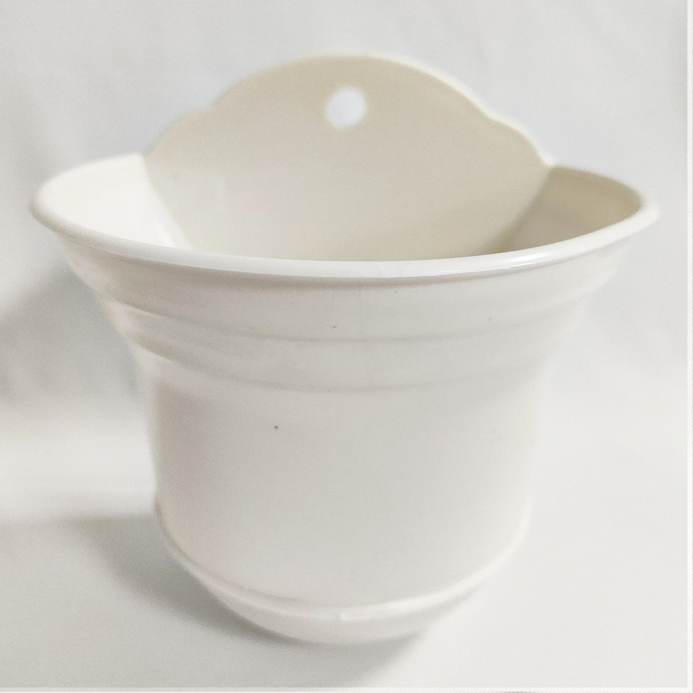 速達園藝 299全館免運 壁盆 紅 黑 白 壁掛 植栽  垂藤 多肉植物 觀葉盆 開花植物-規格圖1